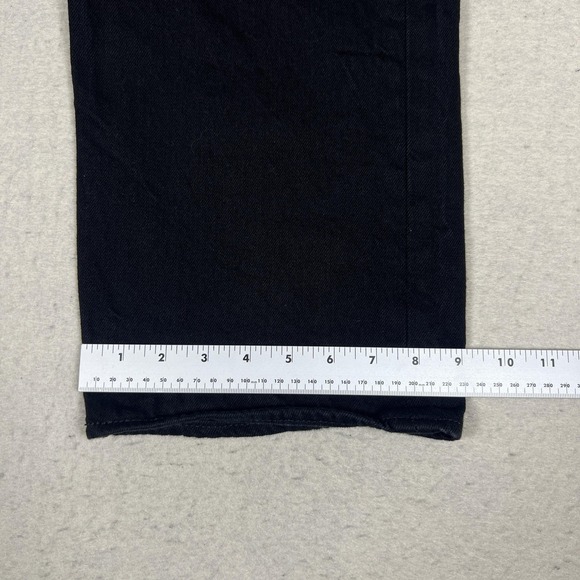 Levis 501 XX Black Jeans Mens 40x28 Straight Button Fly 100% Cotton Denim Pants - Picture 10 of 12